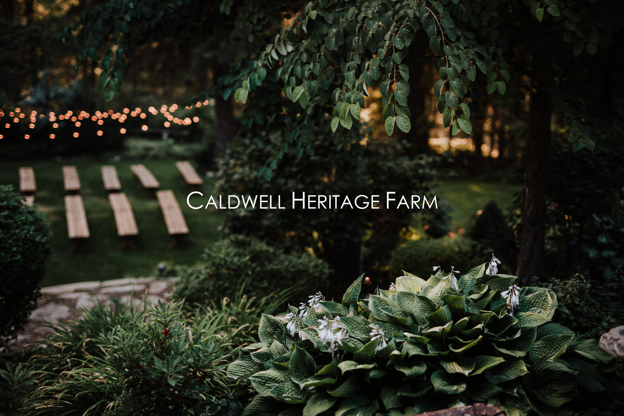 Kelowna Venues | Caldwell Heritage Farm Looking down on lawn ceremony site